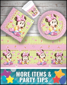 Baby Minnie Mouse Party Supplies, Decorations, Balloons and Ideas